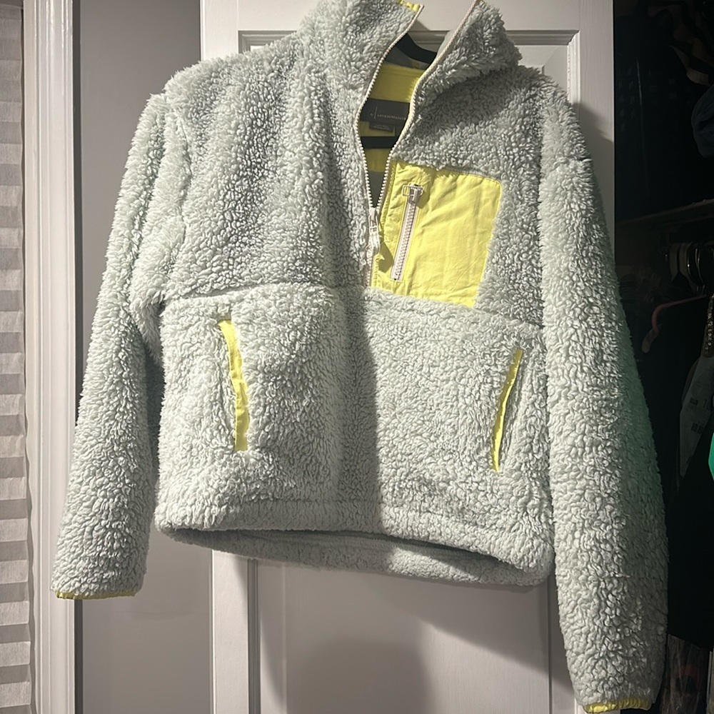 Anthropology fleece quarter zip